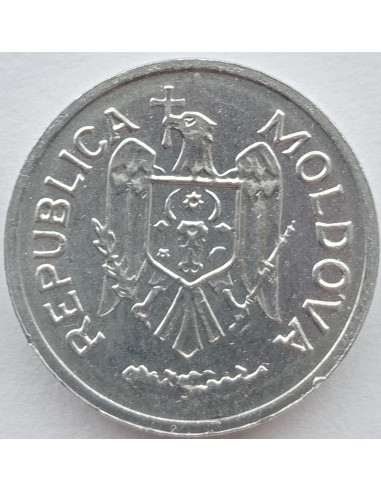 Awers monety Mołdawia 1 Ban 2000