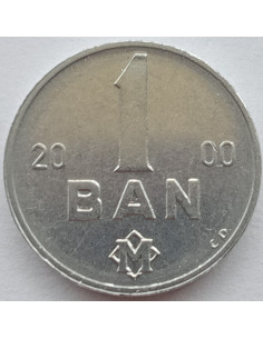 Awers monety Mołdawia 1 Ban 2000 2