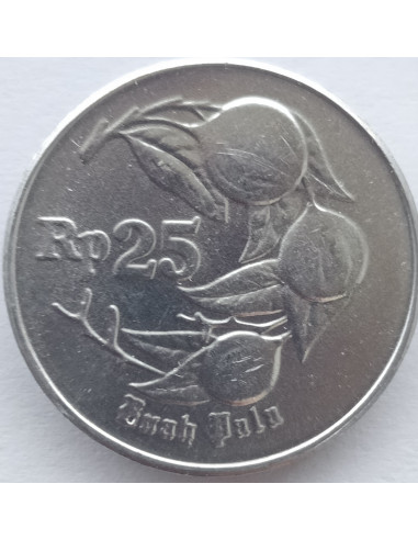 Awers monety Indonezja 25 Rupii 1996