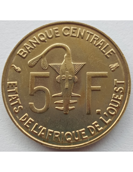 Rewers monety ECOWAS 5 Franków CFA 1997