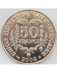 Awers monety ECOWAS 50 Franków CFA 2002 2