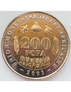 Awers monety ECOWAS 200 Franków CFA 2003 2