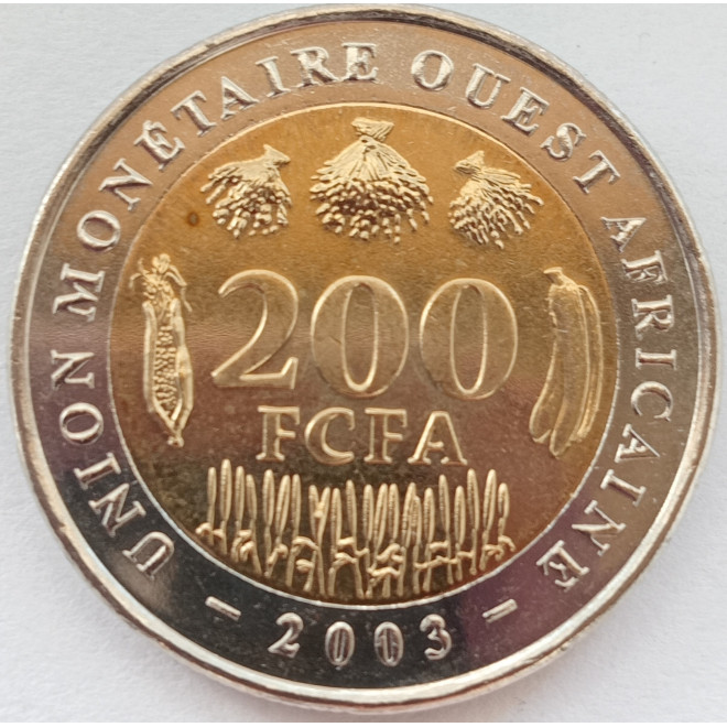 Rewers monety ECOWAS 200 Franków CFA 2003