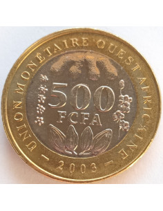 Awers monety ECOWAS 500 Franków CFA 2003 2