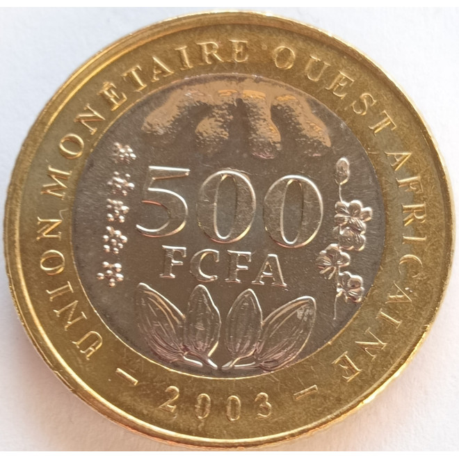 Rewers monety ECOWAS 500 Franków CFA 2003