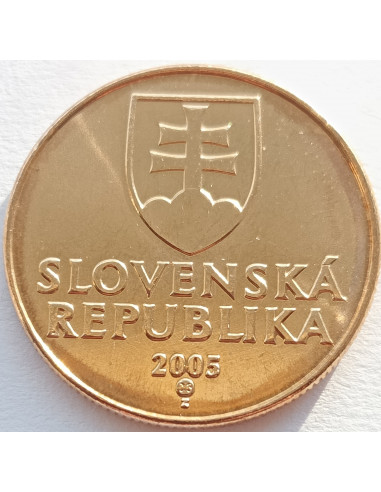 Awers monety Słowacja 1 Korona 2005