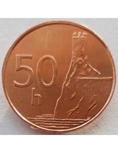 Awers monety Słowacja 50 Halerz 2005 magnetyczny 2