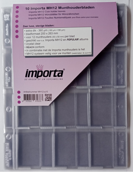 Arkusze na holdery Importa MH12 - 10 x 12 kieszeni
