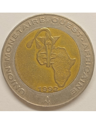 Awers monety ECOWAS 250 Franków CFA 1992