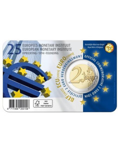 Awers monety Belgia 2 euro 2019 Europejski Instytut Walutowy wersja francuska 2