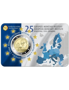 Awers monety Belgia 2 euro 2019 Europejski Instytut Walutowy wersja francuska