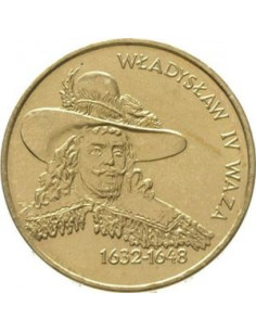 Awers monety 2 zł 1999 Poczet królów i książąt polskich: Władysław IV Waza 1632 1648