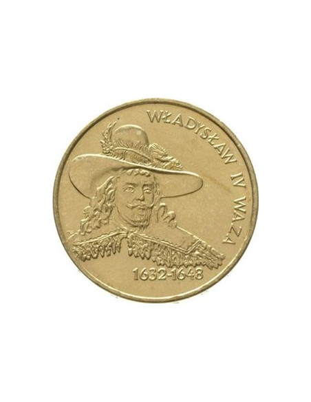 Awers monety 2 zł 1999 Poczet królów i książąt polskich: Władysław IV Waza 1632 1648