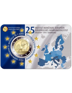 Awers monety Belgia 2 euro 2019 Europejski Instytut Walutowy wersja niderlandzka