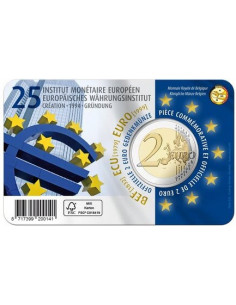 Awers monety Belgia 2 euro 2019 Europejski Instytut Walutowy wersja niderlandzka 2