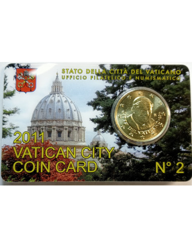 Awers monety Watykan 50 Euro Cent 2011