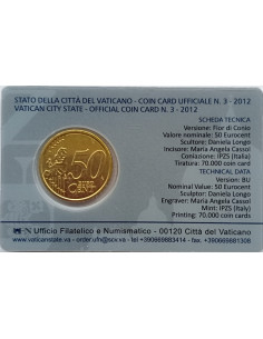 Awers monety Watykan 50 Euro Cent 2012 2