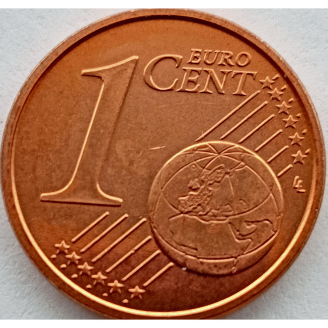 Rewers monety San Marino 1 Eurocent 2008