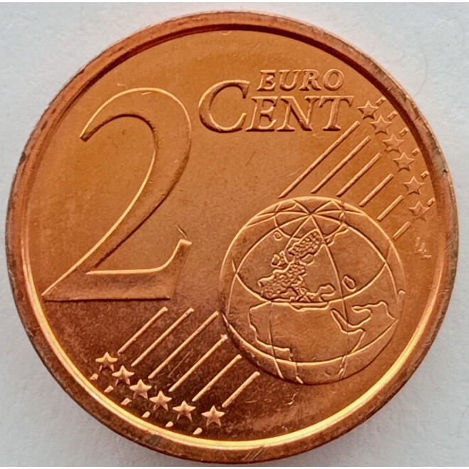 Rewers monety San Marino 2 Eurocent 2008