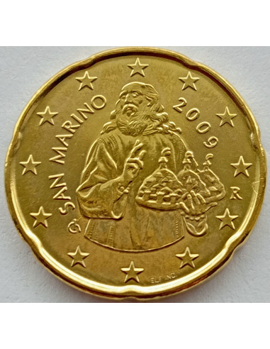 Awers monety San Marino 20 Eurocentów 2009