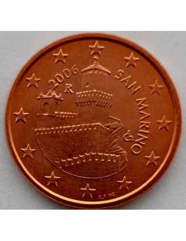 Awers monety San Marino 5 Eurocent 2006