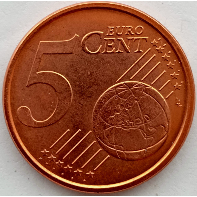 Rewers monety San Marino 5 Eurocent 2006