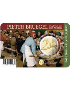 Awers monety Belgia 2 euro 2019 Pieter Bruegel Starszy wersja francuska 2