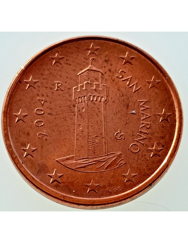 Awers monety San Marino 1 Eurocent 2004