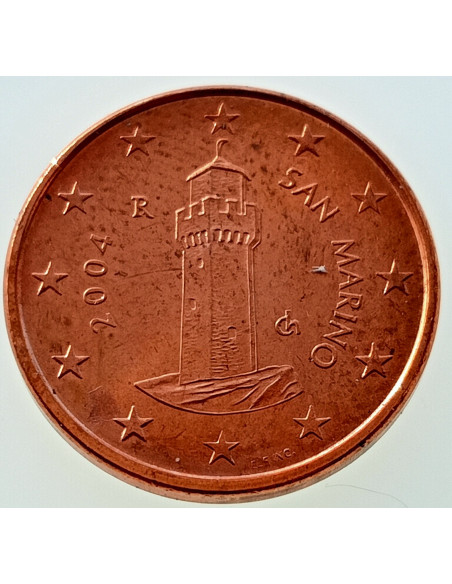 Awers monety San Marino 1 Eurocent 2004
