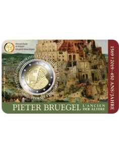 Awers monety Belgia 2 euro 2019 Pieter Bruegel Starszy wersja francuska