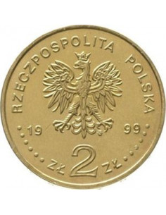 Awers monety 2 zł 1999 Poczet królów i książąt polskich: Władysław IV Waza 1632 1648 2