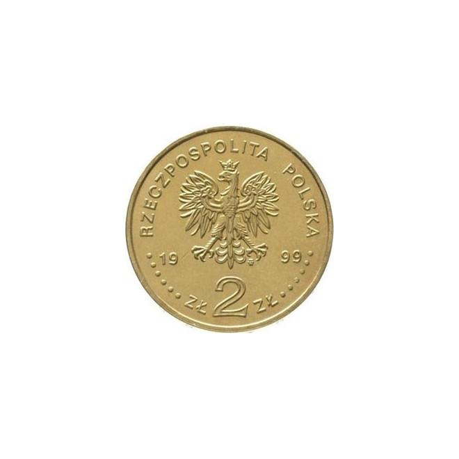 Rewers monety 2 zł 1999 Poczet królów i książąt polskich: Władysław IV Waza 1632 1648