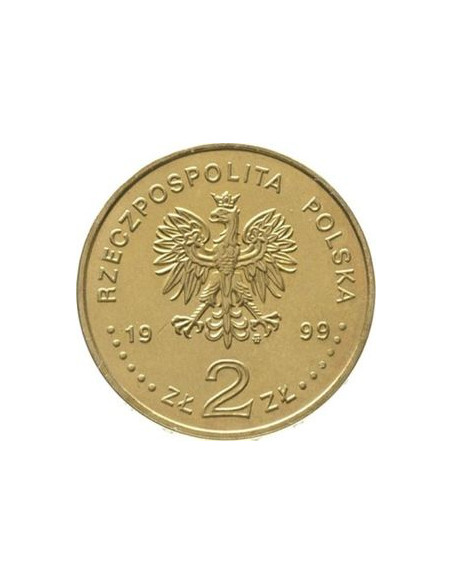 Rewers monety 2 zł 1999 Poczet królów i książąt polskich: Władysław IV Waza 1632 1648