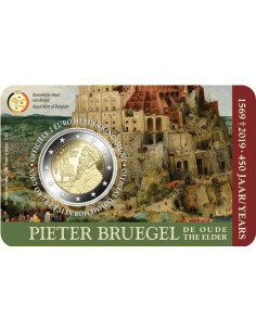 Awers monety Belgia 2 euro 2019 Pieter Bruegel Starszy wersja niderlandzka