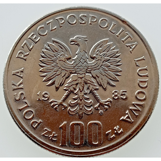 Rewers monety 100 Złotych Pomnik Szpital Centrum Zdrowia Matki Polki