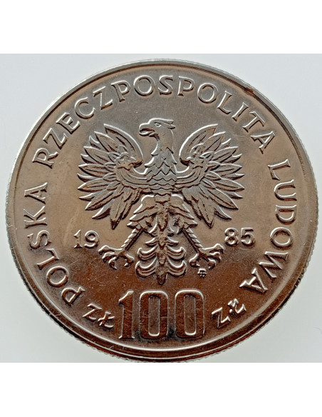 Rewers monety 100 Złotych Pomnik Szpital Centrum Zdrowia Matki Polki