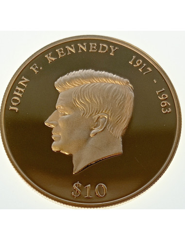 Liberia 10 Dolarów 2000 Johna F. Kennedy'ego