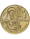 Awers monety 2 zł 1999 500. rocznica urodzin Jana Łaskiego
