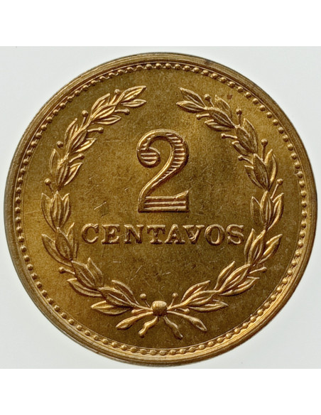 Rewers monety Salwador 2 Centavo 1974