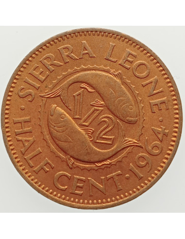Awers monety ½ Centa 1964