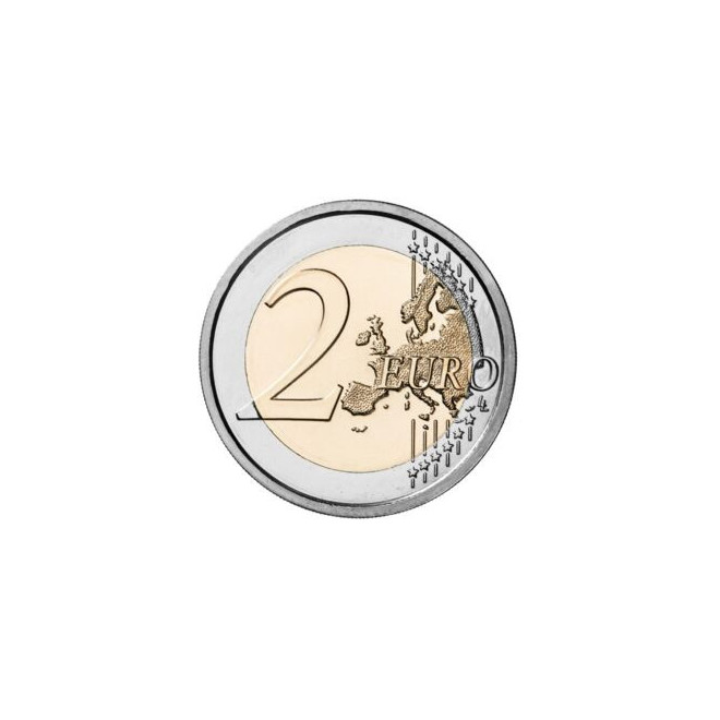 Rewers monety Włochy 2 euro 2020 150 rocznica urodzin Marii Montessori