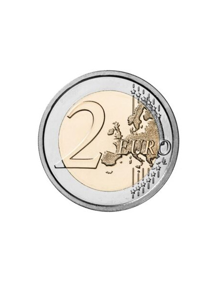 Rewers monety Włochy 2 euro 2020 150 rocznica urodzin Marii Montessori