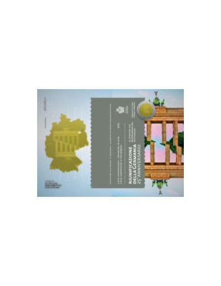 Rewers monety San Marino 2 euro 2015 25 rocznica zjednoczenia Niemiec