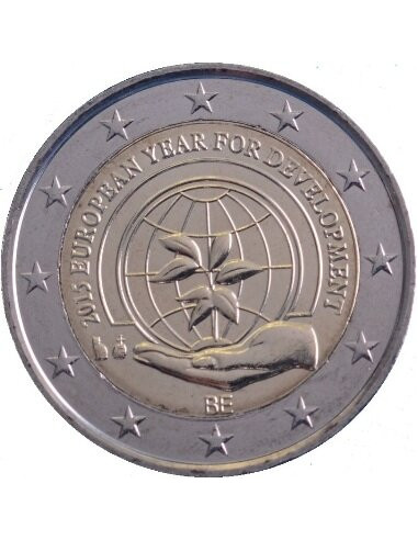 Awers monety 2 euro 2015 Europejski Rok na Rzecz Rozwoju