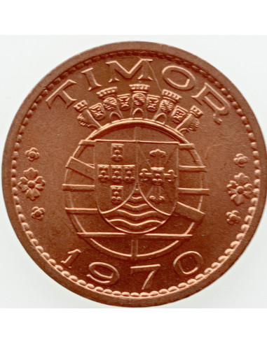 Awers monety Timor Wschodni 1 Eskudo Timoru Portugalskiego 1970