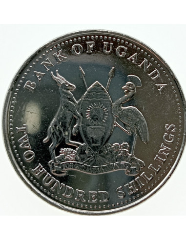 Awers monety Uganda 200 Szylingów 1998