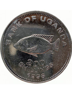 Awers monety Uganda 200 Szylingów 1998 2