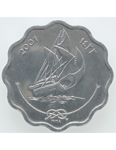 Awers monety Malediwy 10 Laari 2001