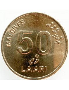 Awers monety Malediwy 50 Laari 1995 2