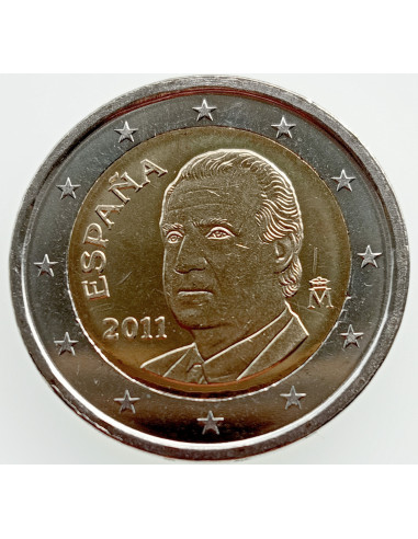 Awers monety Hiszpania 2 euro 2011